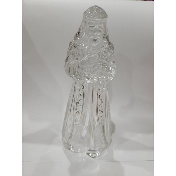 Vintage Princess House 24% Lead Crystal King Gaspar Christmas‎ Nativity PH Stamp - Picture 12 of 12